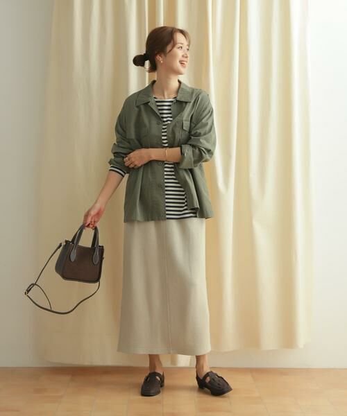URBAN RESEARCH DOORS / アーバンリサーチ ドアーズ スカート | 『セットアップ対応』ブークレカットストレートスカート | 詳細28