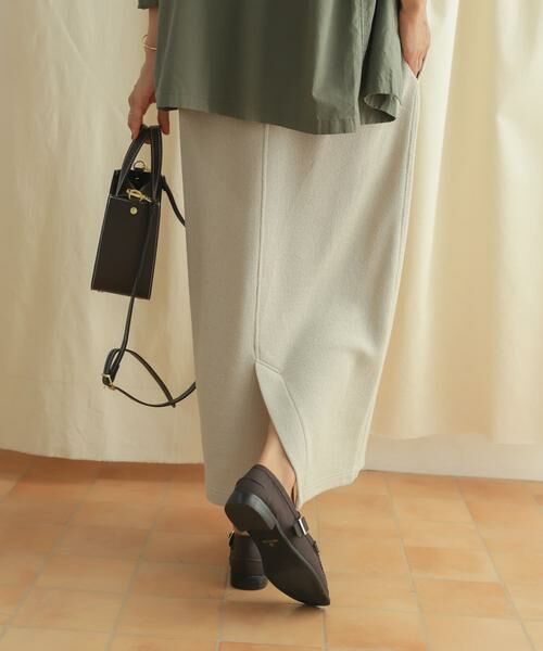 URBAN RESEARCH DOORS / アーバンリサーチ ドアーズ スカート | 『セットアップ対応』ブークレカットストレートスカート | 詳細23