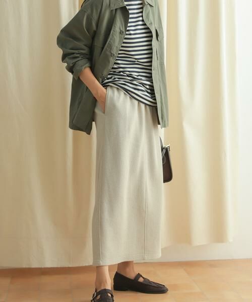 URBAN RESEARCH DOORS / アーバンリサーチ ドアーズ スカート | 『セットアップ対応』ブークレカットストレートスカート | 詳細24
