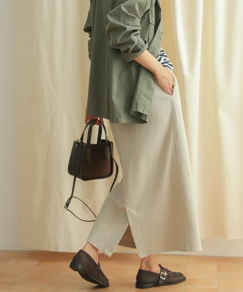 URBAN RESEARCH DOORS / アーバンリサーチ ドアーズ スカート | 『セットアップ対応』ブークレカットストレートスカート | 詳細25