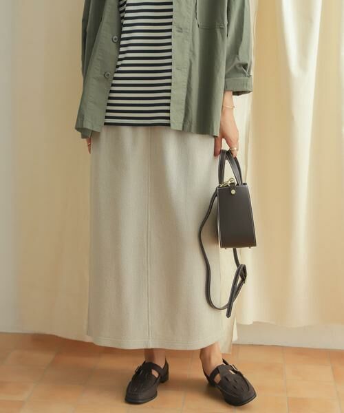 URBAN RESEARCH DOORS / アーバンリサーチ ドアーズ スカート | 『セットアップ対応』ブークレカットストレートスカート | 詳細26