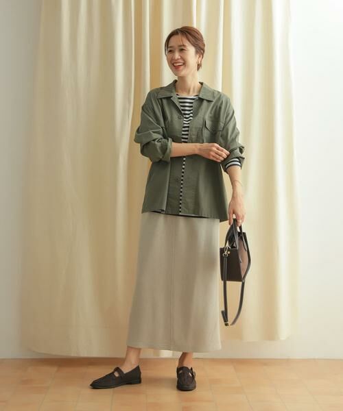 URBAN RESEARCH DOORS / アーバンリサーチ ドアーズ スカート | 『セットアップ対応』ブークレカットストレートスカート | 詳細27