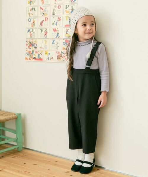 URBAN RESEARCH DOORS / アーバンリサーチ ドアーズ トップス | メローフリルリブタートルネックTシャツ(KIDS) | 詳細1