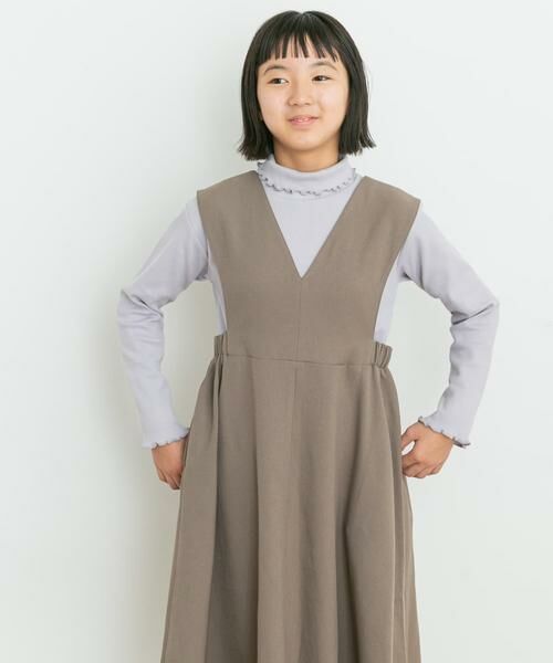 URBAN RESEARCH DOORS / アーバンリサーチ ドアーズ トップス | メローフリルリブタートルネックTシャツ(KIDS) | 詳細10