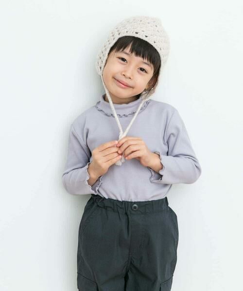 URBAN RESEARCH DOORS / アーバンリサーチ ドアーズ トップス | メローフリルリブタートルネックTシャツ(KIDS) | 詳細2