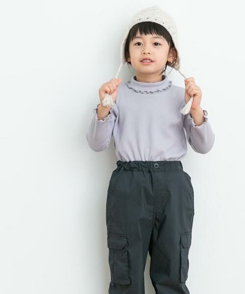 URBAN RESEARCH DOORS / アーバンリサーチ ドアーズ トップス | メローフリルリブタートルネックTシャツ(KIDS) | 詳細3