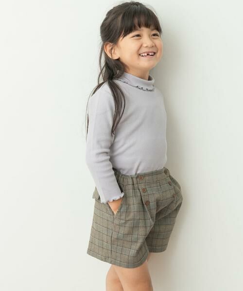 URBAN RESEARCH DOORS / アーバンリサーチ ドアーズ トップス | メローフリルリブタートルネックTシャツ(KIDS) | 詳細7