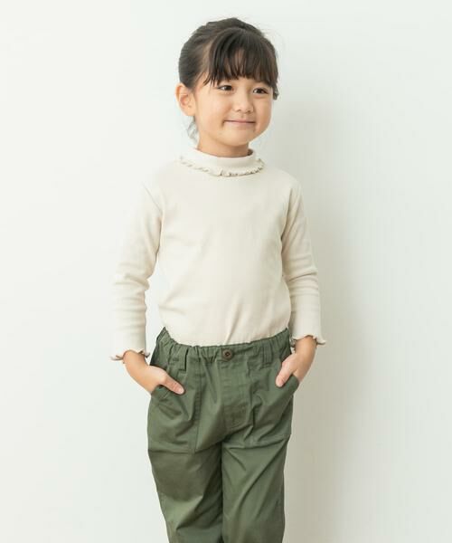 URBAN RESEARCH DOORS / アーバンリサーチ ドアーズ トップス | メローフリルリブタートルネックTシャツ(KIDS) | 詳細15