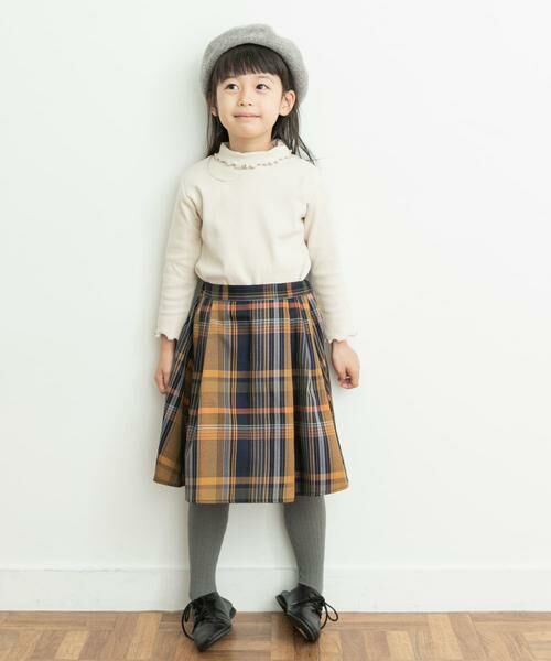 URBAN RESEARCH DOORS / アーバンリサーチ ドアーズ トップス | メローフリルリブタートルネックTシャツ(KIDS) | 詳細20