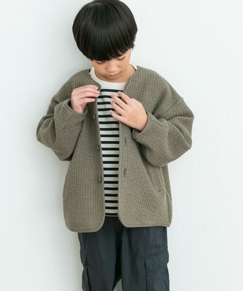 URBAN RESEARCH DOORS / アーバンリサーチ ドアーズ アウター | 『親子リンク』キルトノーカラージャケット(KIDS) | 詳細8