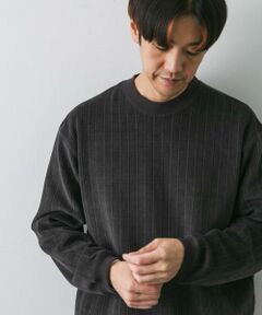 URBAN RESEARCH DOORS / アーバンリサーチ ドアーズ Tシャツ | ジャガードコーデュロイプルオーバー