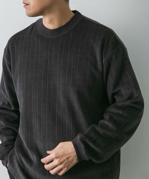URBAN RESEARCH DOORS / アーバンリサーチ ドアーズ Tシャツ | ジャガードコーデュロイプルオーバー | 詳細1