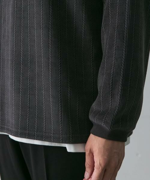 URBAN RESEARCH DOORS / アーバンリサーチ ドアーズ Tシャツ | ジャガードコーデュロイプルオーバー | 詳細12