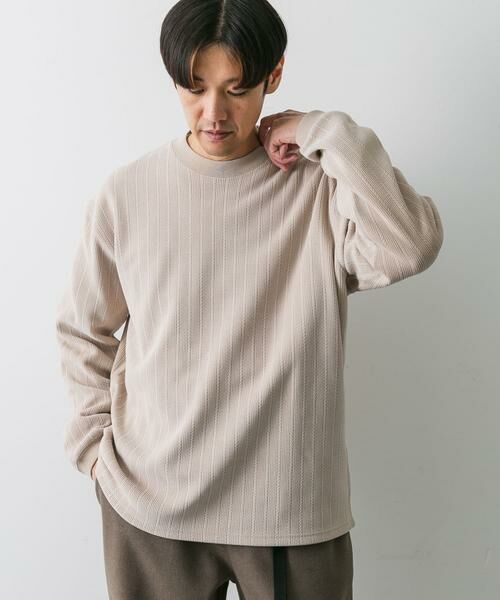 URBAN RESEARCH DOORS / アーバンリサーチ ドアーズ Tシャツ | ジャガードコーデュロイプルオーバー | 詳細16