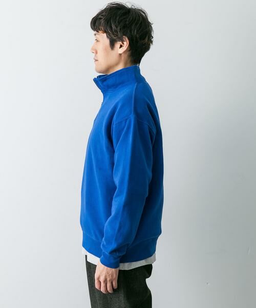 URBAN RESEARCH DOORS / アーバンリサーチ ドアーズ スウェット | コットン裏起毛ハーフジップスウェット | 詳細10