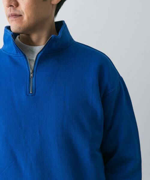 URBAN RESEARCH DOORS / アーバンリサーチ ドアーズ スウェット | コットン裏起毛ハーフジップスウェット | 詳細12