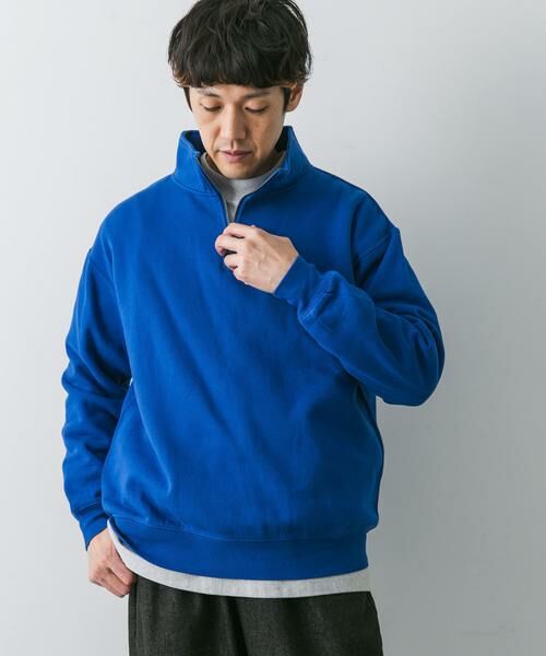 URBAN RESEARCH DOORS / アーバンリサーチ ドアーズ スウェット | コットン裏起毛ハーフジップスウェット | 詳細4
