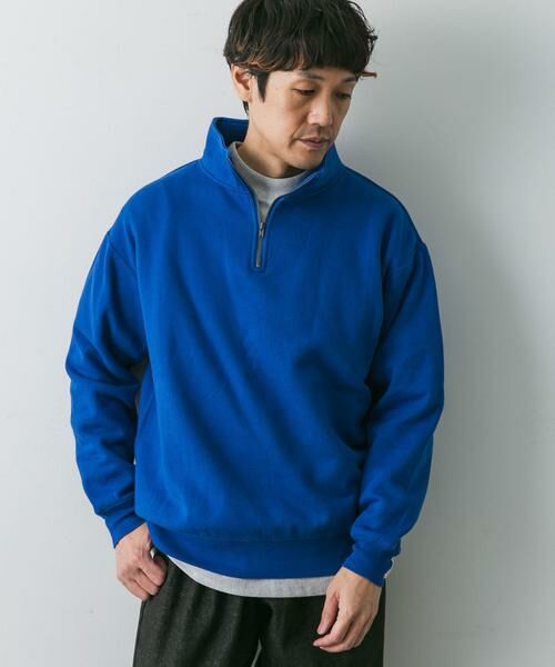 URBAN RESEARCH DOORS / アーバンリサーチ ドアーズ スウェット | コットン裏起毛ハーフジップスウェット | 詳細5