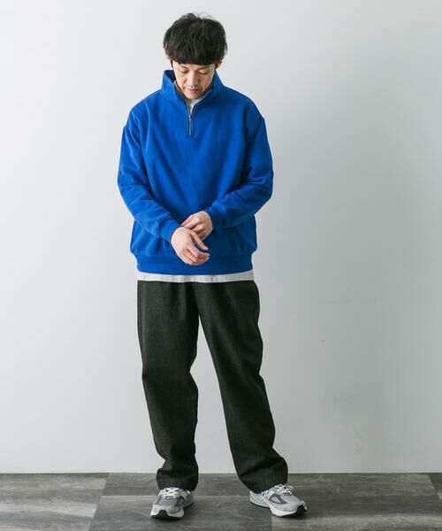 URBAN RESEARCH DOORS / アーバンリサーチ ドアーズ スウェット | コットン裏起毛ハーフジップスウェット | 詳細7