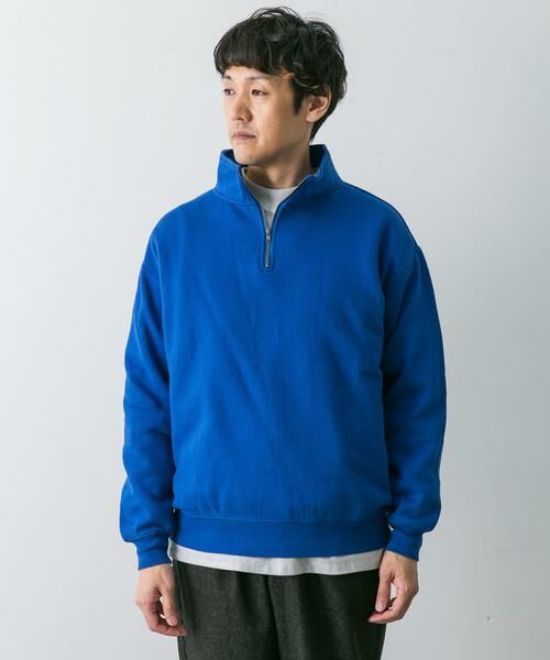 URBAN RESEARCH DOORS / アーバンリサーチ ドアーズ スウェット | コットン裏起毛ハーフジップスウェット | 詳細9