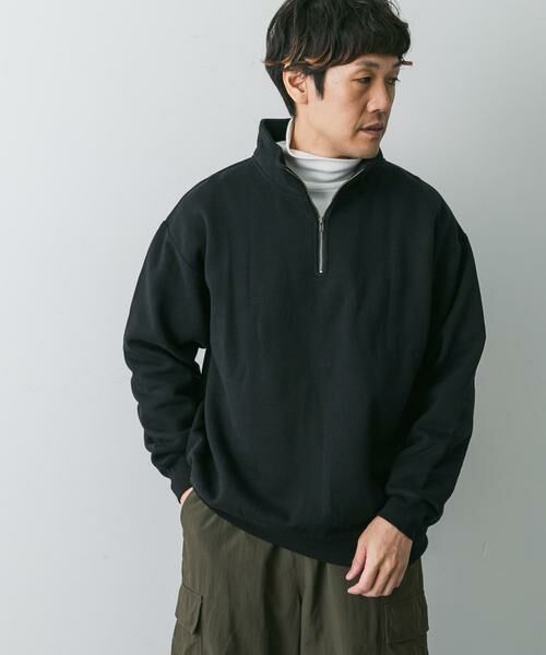 URBAN RESEARCH DOORS / アーバンリサーチ ドアーズ スウェット | コットン裏起毛ハーフジップスウェット | 詳細19