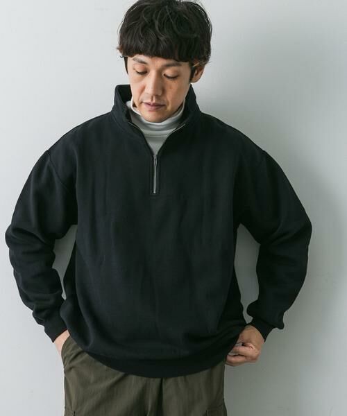 URBAN RESEARCH DOORS / アーバンリサーチ ドアーズ スウェット | コットン裏起毛ハーフジップスウェット | 詳細20
