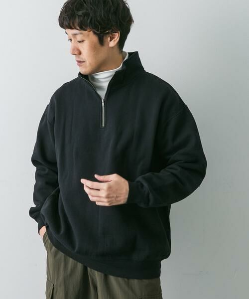 URBAN RESEARCH DOORS / アーバンリサーチ ドアーズ スウェット | コットン裏起毛ハーフジップスウェット | 詳細21