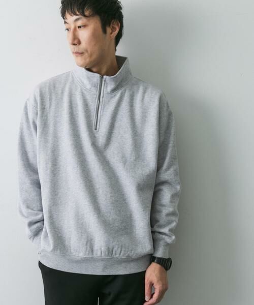 URBAN RESEARCH DOORS / アーバンリサーチ ドアーズ スウェット | コットン裏起毛ハーフジップスウェット | 詳細28