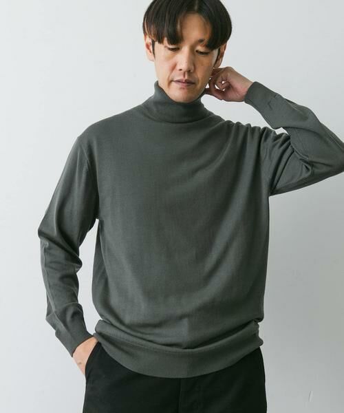 URBAN RESEARCH DOORS / アーバンリサーチ ドアーズ ニット・セーター | マシンウォッシャブルハイゲージタートルニット | 詳細2