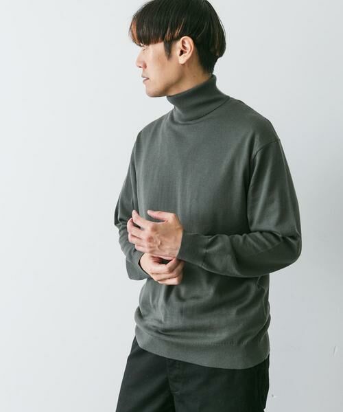URBAN RESEARCH DOORS / アーバンリサーチ ドアーズ ニット・セーター | マシンウォッシャブルハイゲージタートルニット | 詳細4