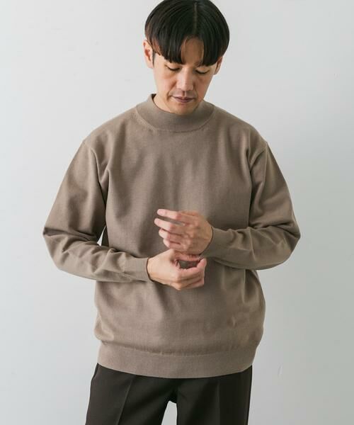 URBAN RESEARCH DOORS / アーバンリサーチ ドアーズ ニット・セーター | 『XLサイズあり』ハイゲージモックネックニット | 詳細3