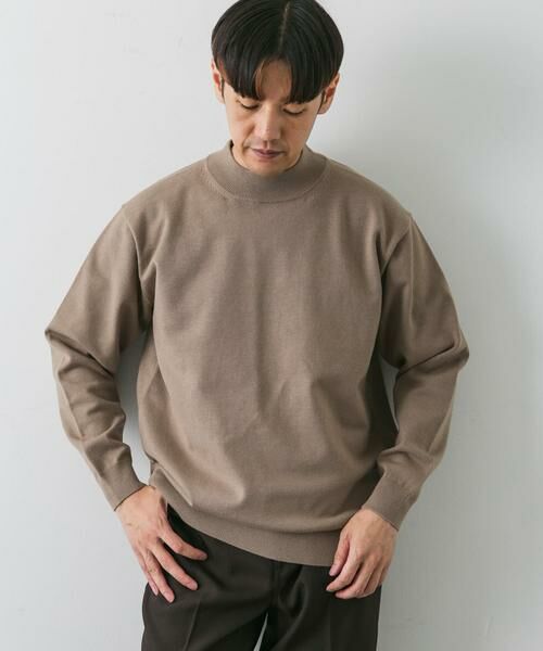 URBAN RESEARCH DOORS / アーバンリサーチ ドアーズ ニット・セーター | 『XLサイズあり』ハイゲージモックネックニット | 詳細4