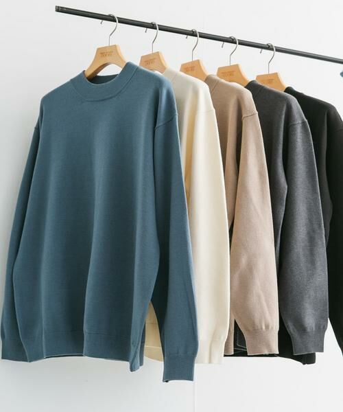 URBAN RESEARCH DOORS / アーバンリサーチ ドアーズ ニット・セーター | 『XLサイズあり』ハイゲージモックネックニット | 詳細27