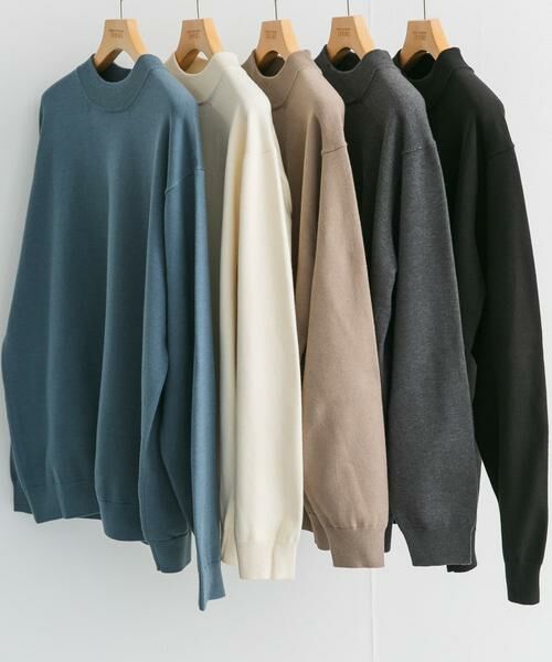 URBAN RESEARCH DOORS / アーバンリサーチ ドアーズ ニット・セーター | 『XLサイズあり』ハイゲージモックネックニット | 詳細28