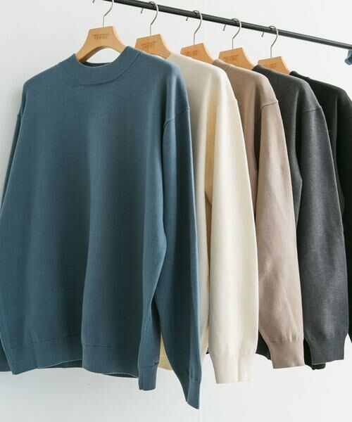 URBAN RESEARCH DOORS / アーバンリサーチ ドアーズ ニット・セーター | 『XLサイズあり』ハイゲージモックネックニット | 詳細29