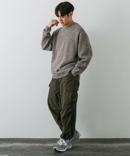 URBAN RESEARCH DOORS / アーバンリサーチ ドアーズ ニット・セーター | 『4サイズ展開』手洗い可 WOOL100% クルーネックニット | 詳細1