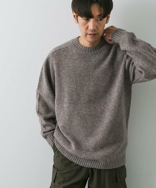 URBAN RESEARCH DOORS / アーバンリサーチ ドアーズ ニット・セーター | 『4サイズ展開』手洗い可 WOOL100% クルーネックニット | 詳細3