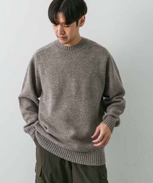 URBAN RESEARCH DOORS / アーバンリサーチ ドアーズ ニット・セーター | 『4サイズ展開』手洗い可 WOOL100% クルーネックニット | 詳細4