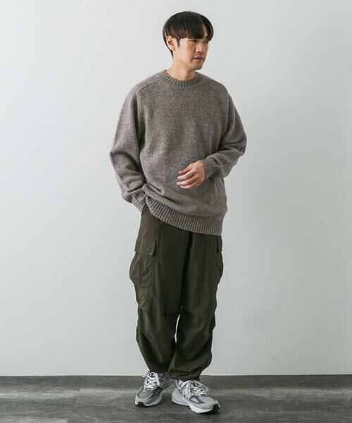 URBAN RESEARCH DOORS / アーバンリサーチ ドアーズ ニット・セーター | 『4サイズ展開』手洗い可 WOOL100% クルーネックニット | 詳細9