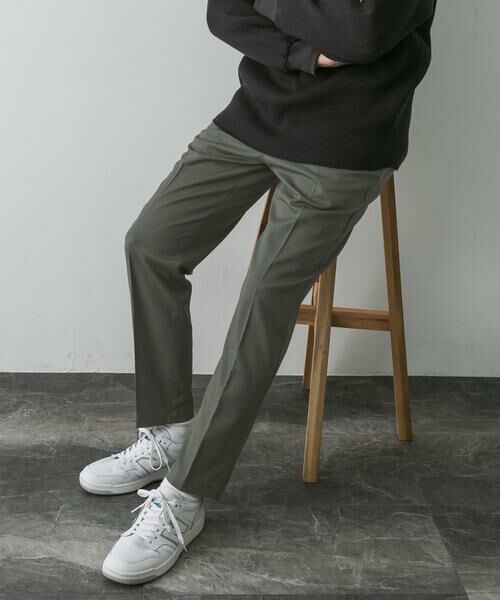 URBAN RESEARCH DOORS / アーバンリサーチ ドアーズ その他パンツ | 裏起毛ストレッチテーパードトラウザー | 詳細1