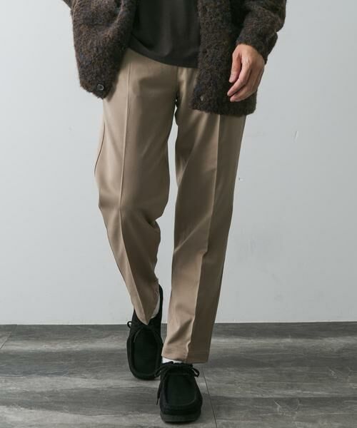 URBAN RESEARCH DOORS / アーバンリサーチ ドアーズ その他パンツ | 裏起毛ストレッチテーパードトラウザー(モカ)