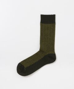 URBAN RESEARCH DOORS / アーバンリサーチ ドアーズ ソックス | 『別注』Anonymous Ism×DOORS　ウールヘリンボーンクルー