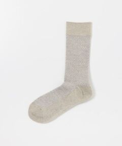 URBAN RESEARCH DOORS / アーバンリサーチ ドアーズ ソックス | 『別注』Anonymous Ism×DOORS　ウールヘリンボーンクルー