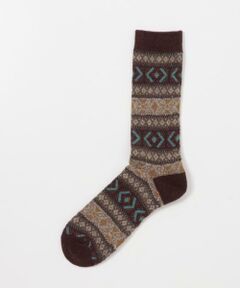 URBAN RESEARCH DOORS / アーバンリサーチ ドアーズ ソックス | 『別注』Anonymous Ism×DOORS　ウールジャガードクルー