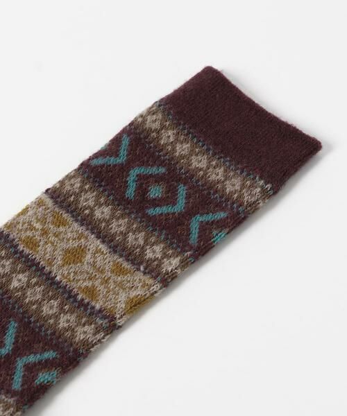 URBAN RESEARCH DOORS / アーバンリサーチ ドアーズ ソックス | 『別注』Anonymous Ism×DOORS　ウールジャガードクルー | 詳細2