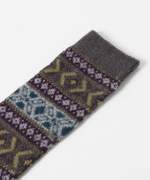 URBAN RESEARCH DOORS / アーバンリサーチ ドアーズ ソックス | 『別注』Anonymous Ism×DOORS　ウールジャガードクルー | 詳細6