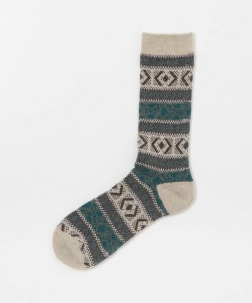 URBAN RESEARCH DOORS / アーバンリサーチ ドアーズ ソックス | 『別注』Anonymous Ism×DOORS　ウールジャガードクルー | 詳細7