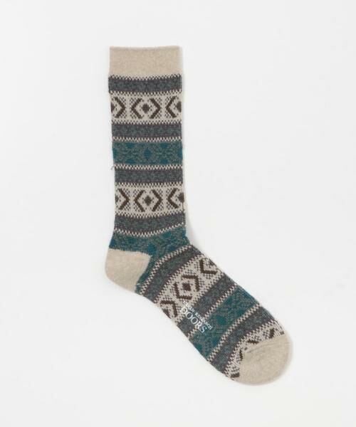 URBAN RESEARCH DOORS / アーバンリサーチ ドアーズ ソックス | 『別注』Anonymous Ism×DOORS　ウールジャガードクルー | 詳細8