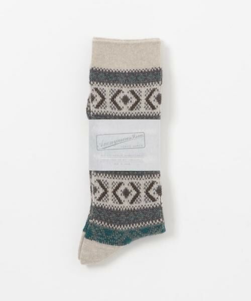 URBAN RESEARCH DOORS / アーバンリサーチ ドアーズ ソックス | 『別注』Anonymous Ism×DOORS　ウールジャガードクルー | 詳細10