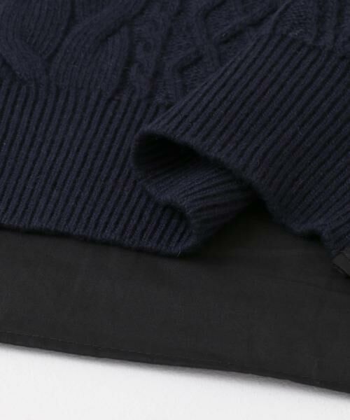 URBAN RESEARCH DOORS / アーバンリサーチ ドアーズ ニット・セーター | アラン柄バックシャツプルオーバー | 詳細14